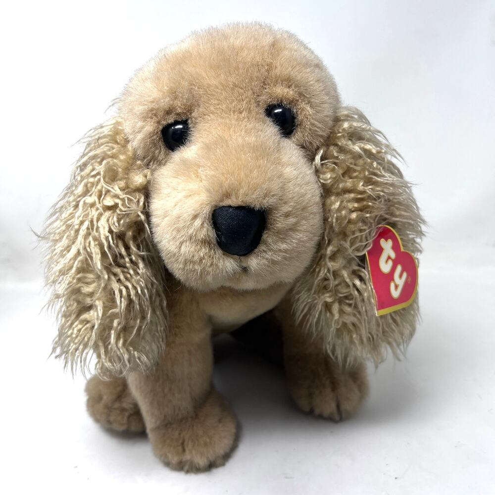 Ty Classic Plush Dog Charlie Large Cocker Spaniel 14"‎ Puppy Vintage 1993 w/ tag